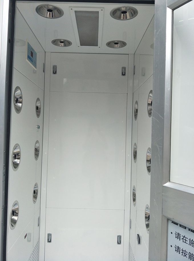 دوشیزگی اتاق تمیز حمام هوایی آلومینیومی درب W1400xD1000xH2100mm 3