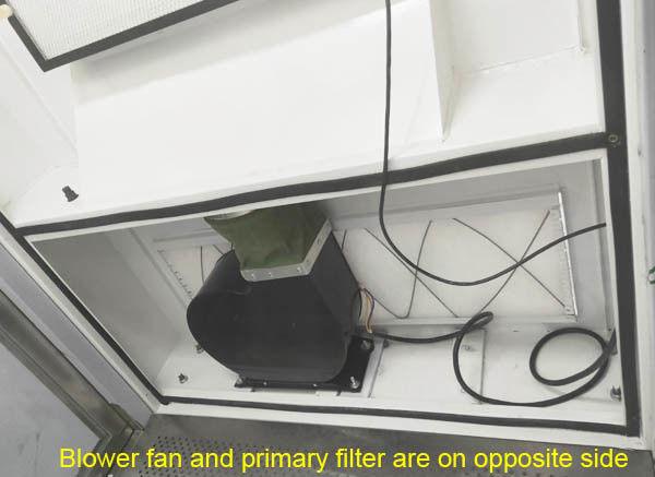 واحد دوش هوای ROHS Cleanroom با کنترل گردآورنده گرد و غبار توسط PLC و صفحه لمسی متصل می شوید 3