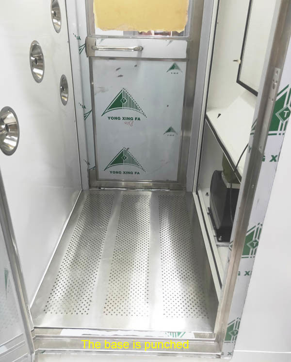 واحد دوش هوای ROHS Cleanroom با کنترل گردآورنده گرد و غبار توسط PLC و صفحه لمسی متصل می شوید 4