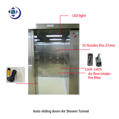 خرید آینه یک نفره SS304 اتاق دوش هوا با نور UV سه طرفه online manufacture