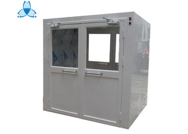 خرید Big Area Dynamic Pass Box , Clean Room Pass Through Window With Double Leaf Swing Doors online manufacture