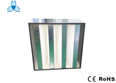 خرید Compressed Hepa V Bank Filter Aluminum / Pastic Material For Air Conditioning System online manufacture