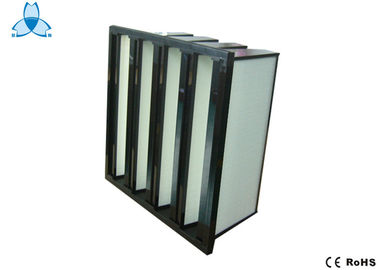 خرید Large Dust Holding V Bank Air Filters With Fiberglass Medium Material online manufacture
