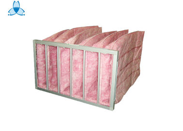 خرید Chemical Fiber Filtering Media Air Filter With 6 Pockets , Customized Size online manufacture