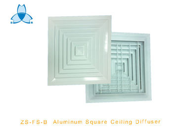 خرید 4 Way Ceiling Air Diffuser With Damper , Powder Coated Surface Finish online manufacture