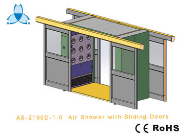 خرید Cargo CleanRoom Air Shower With Width 1600mm Automatic Double - Leaf Sliding Doors online manufacture