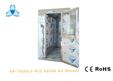 خرید Four People Stainless Steel Air Shower , Air Showers For Clean Rooms With Fingerprint Machine online manufacture