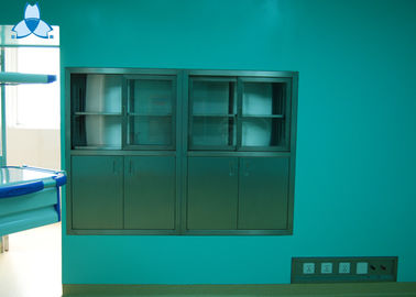 خرید Hospital Air Clean Custom Medicine Cabinets , Anodized Embedded Stainless Steel Medicine Cabinet online manufacture