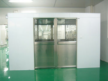 خرید Hidden Auto Cargo Tunnel Type Air Shower Clean Room With Double Leaf Sliding Doors online manufacture