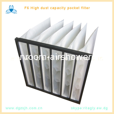 خرید F6 فیلتر هوا سخت جیبی 24x24x24 اینچ فیلتر سینتیک برای توربین های گاز online manufacture