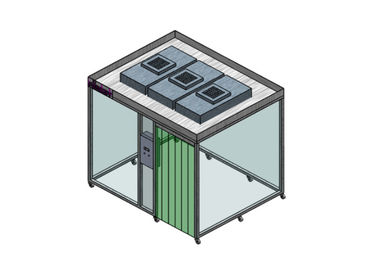 خرید PVC Curtain ISO 8 Softwall Modular Clean Room / Clean Booth With Fan Filter Unit online manufacture
