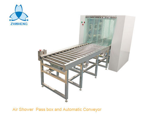 خرید جعبه پاس دوش هوا فولاد Cleanroom و نوار نقاله غلتکی اتوماتیک online manufacture