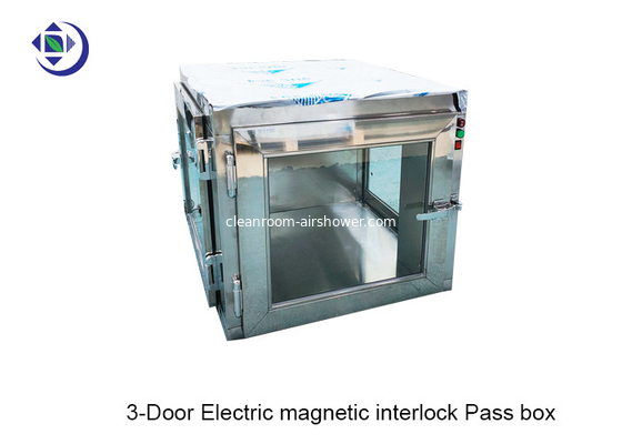 خرید درب های نوع L Electric Interlock 304 Stainless Steel Pass Box For Cleanroom online manufacture