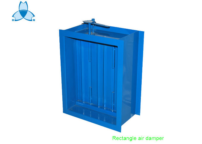 Rectangle Air Volume Control Damper With Powder Colled Rolled Steel Material 0