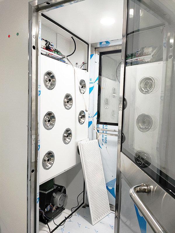 دوش هوایی اتاق تمیز صنعتی با فن سانتریفیوژ برای صنعت داروسازی 0