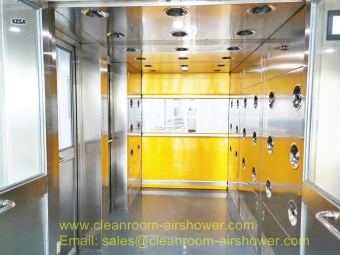 اتاق تمیزکن برقی با دوش تونل نوع هوا برای صنعت نیمه هادی به هم متصل شده است 0