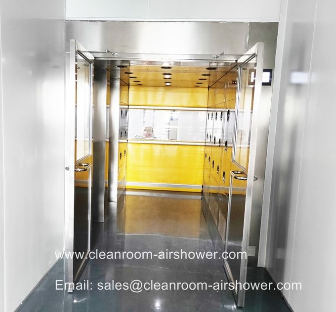 اتاق تمیزکن برقی با دوش تونل نوع هوا برای صنعت نیمه هادی به هم متصل شده است 1